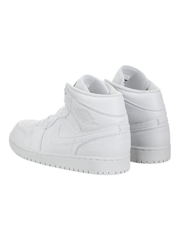 Кроссовки 1 средние Air Jordan — изображение 4 из 4, белый/платиновый