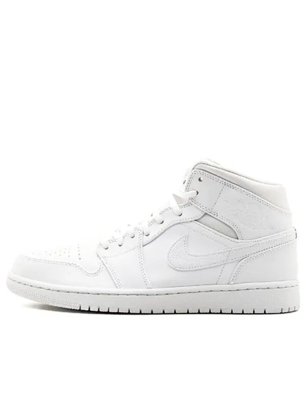 Кроссовки 1 ретро средние Air Jordan — изображение 1 из 4, белый/белый