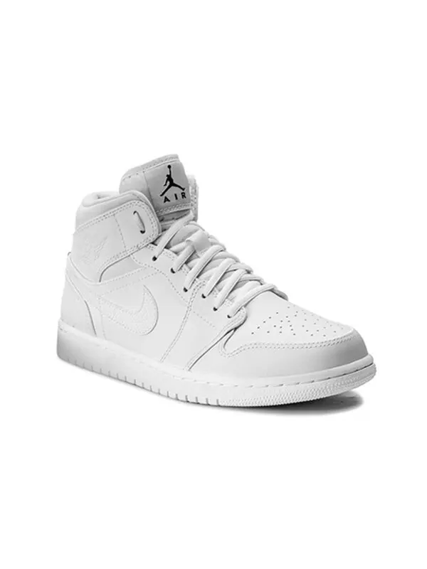 Кроссовки 1 ретро средние Air Jordan — изображение 2 из 4, белый/белый