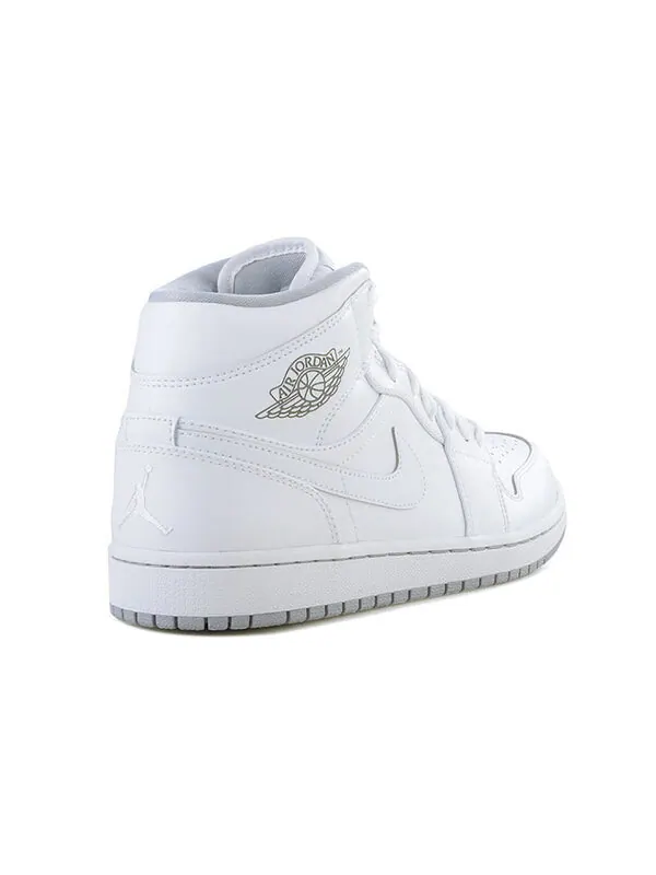 Кроссовки 1 средние Air Jordan — изображение 3 из 4, белый/белый-серый
