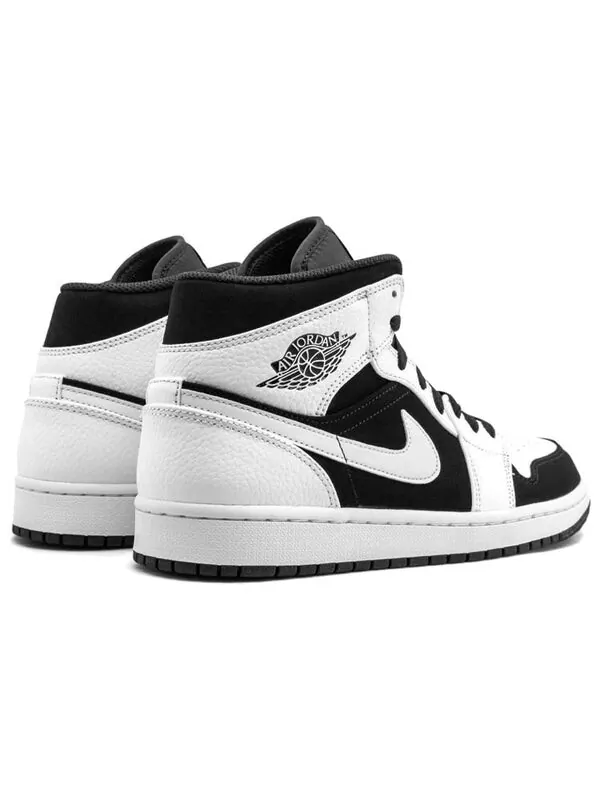 Кроссовки 1 ретро средние Air Jordan — изображение 4 из 4, белый/черный