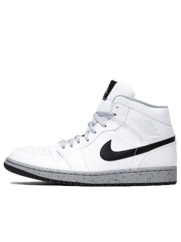 Кроссовки 1 средние Air Jordan — изображение 1 из 4, белый/черный-серый