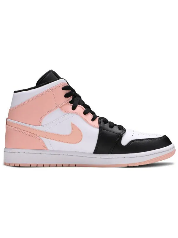 Кроссовки 1 средние Air Jordan — изображение 2 из 4, белый/оранжевый/черный