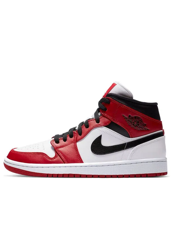 Кроссовки 1 mid 'chicago' Air Jordan — изображение 1 из 4, белый/красный/черный