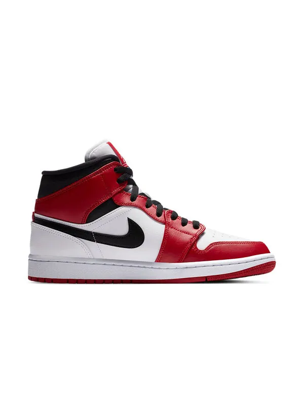 Кроссовки 1 mid 'chicago' Air Jordan — изображение 2 из 4, белый/красный/черный