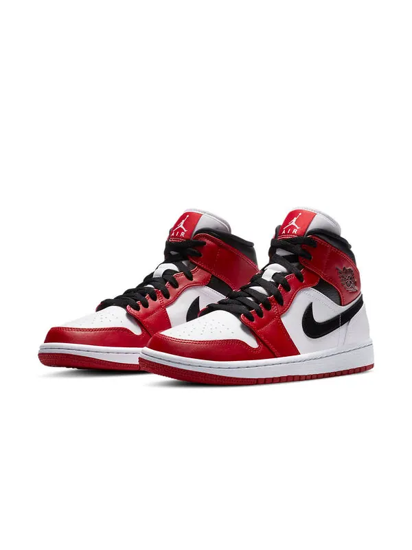 Кроссовки 1 mid 'chicago' Air Jordan — изображение 3 из 4, белый/красный/черный