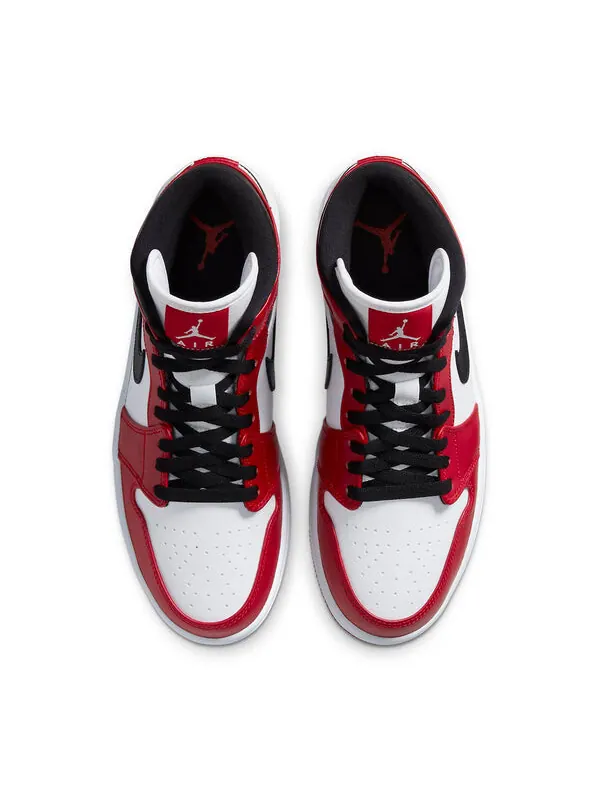 Кроссовки 1 mid 'chicago' Air Jordan — изображение 4 из 4, белый/красный/черный
