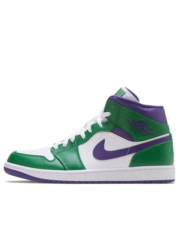 Кроссовки 1 mid 'incredible hulk' Air Jordan — изображение 1 из 4, фиолетовый/белый