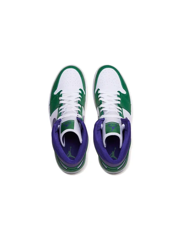 Кроссовки 1 mid 'incredible hulk' Air Jordan — изображение 4 из 4, фиолетовый/белый