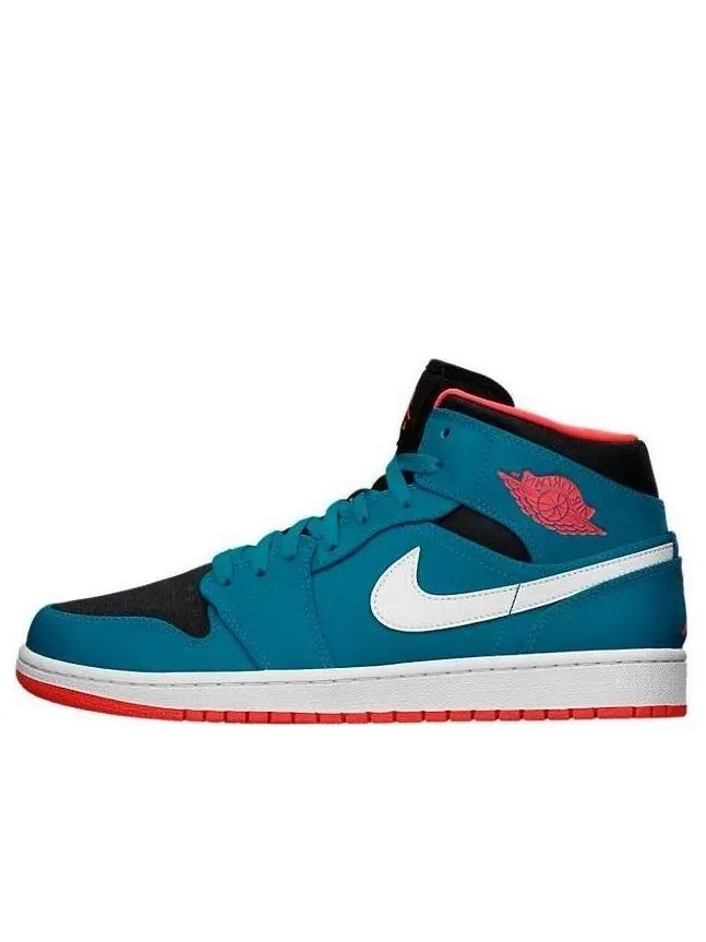Кроссовки Air Jordan 1 Retro Mid 'Teal' — изображение 1 из 1, бирюзовый