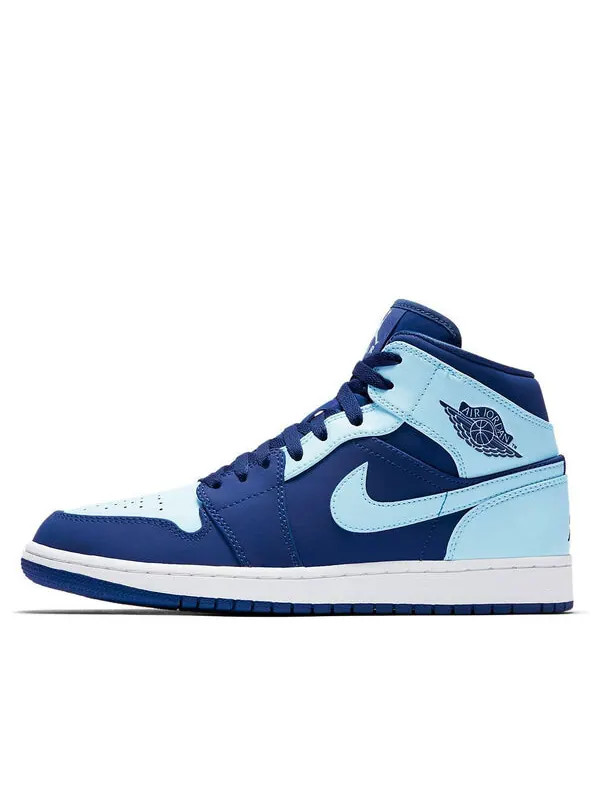 Кроссовки 1 retro mid 'ice blue' Air Jordan — изображение 1 из 4, синий-белый