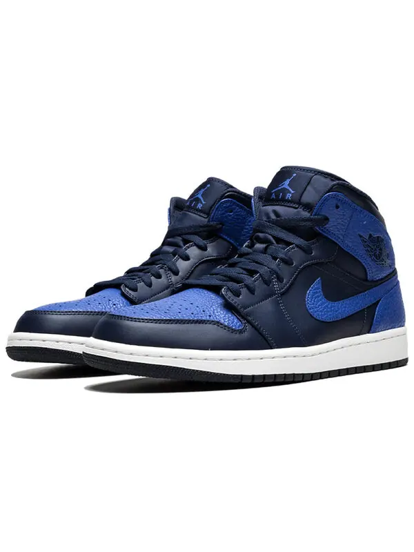 Кроссовки 1 retro mid 'obsidian royal' Air Jordan — изображение 3 из 4, белый