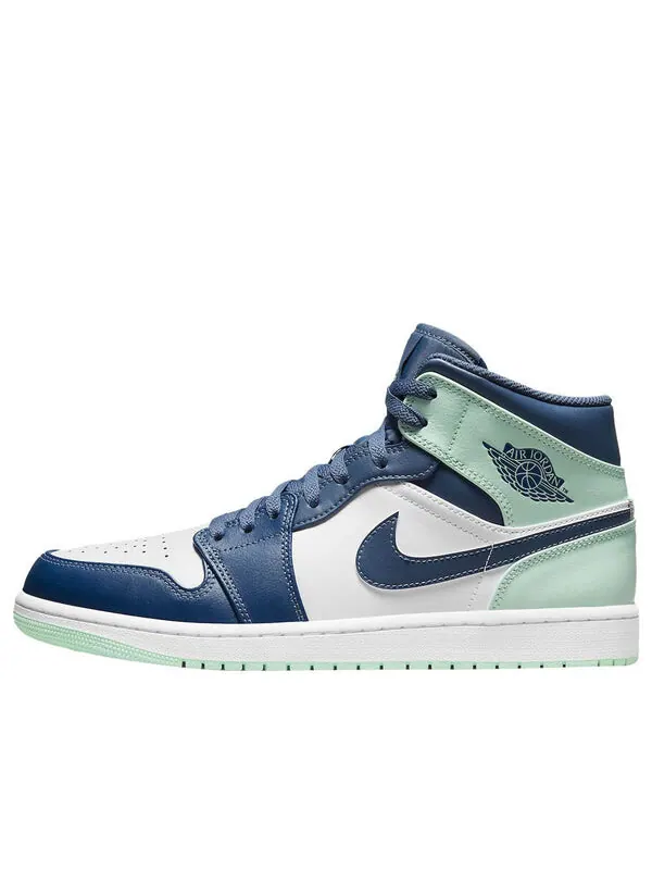 Кроссовки 1 средние Air Jordan — изображение 1 из 4, синий/зеленый