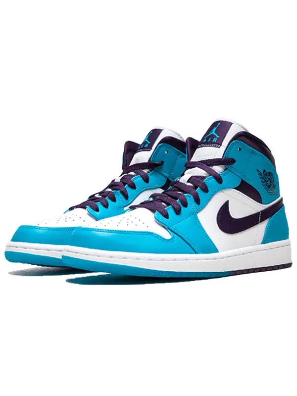 Кроссовки 1 средние Air Jordan — изображение 3 из 4, синий/белый-черный
