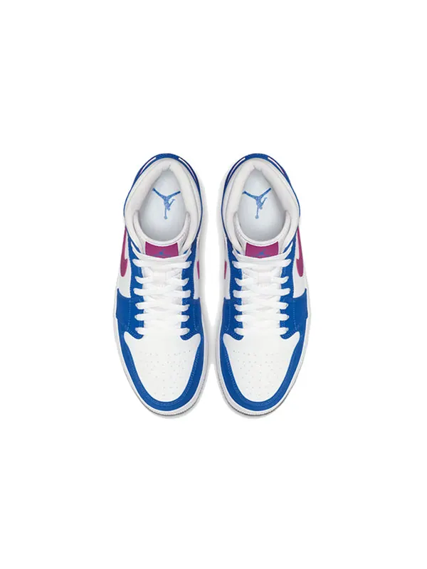 Кроссовки 1 mid 'royal violet' Air Jordan — изображение 4 из 4, фиолетовый-белый