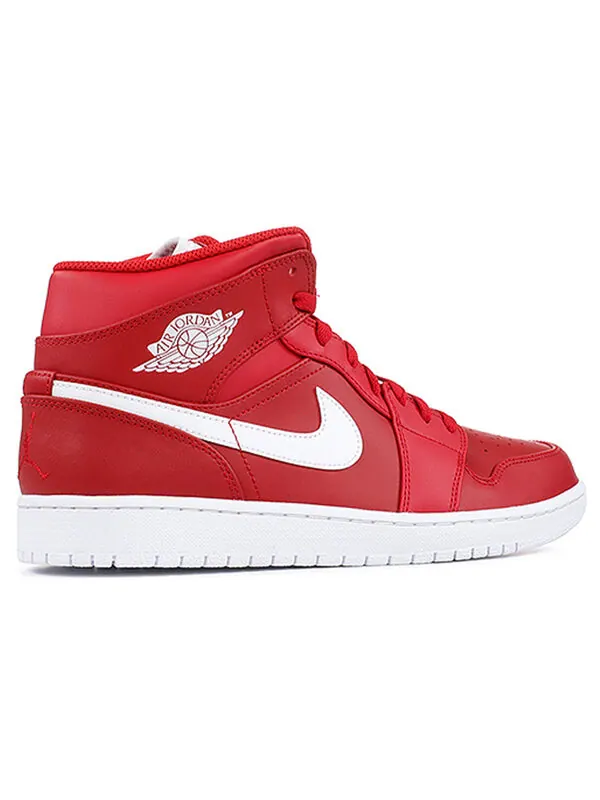 Кроссовки 1 ретро средние Air Jordan — изображение 3 из 4, красный белый