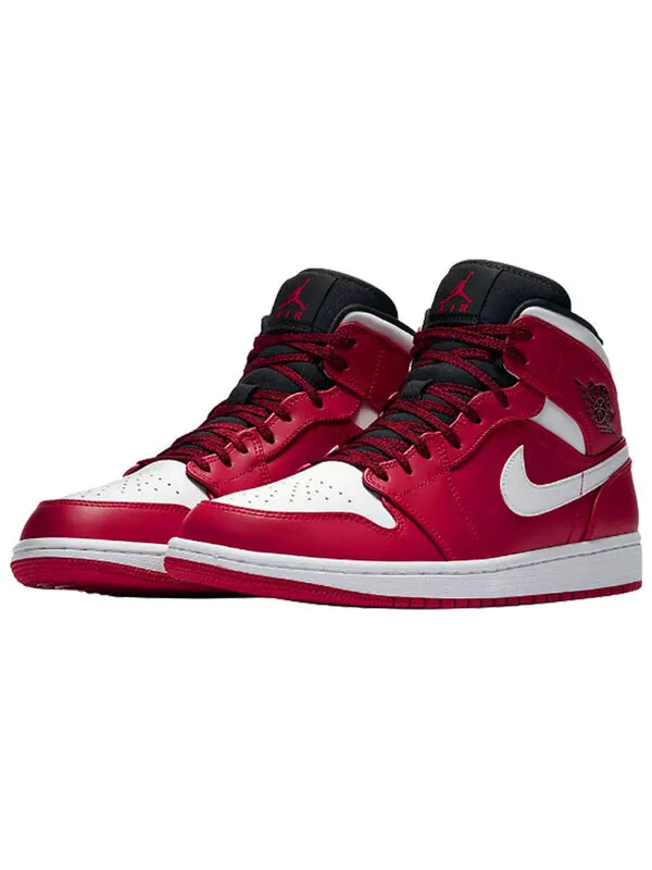 Кроссовки 1 средние Air Jordan — изображение 3 из 4, красный/белый/черный