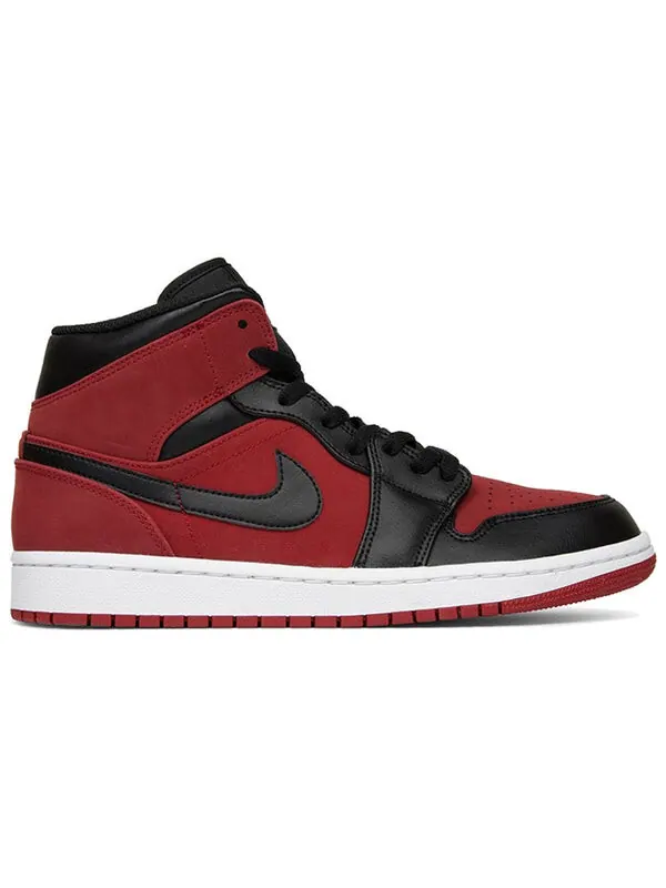 Кроссовки 1 средние Air Jordan — изображение 2 из 4, красный/черный/белый
