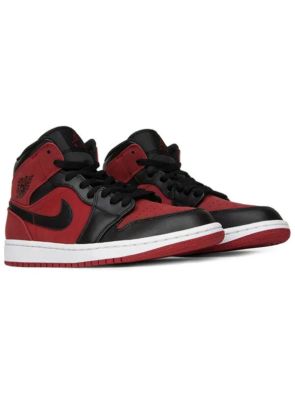 Кроссовки 1 средние Air Jordan — изображение 3 из 4, красный/черный/белый