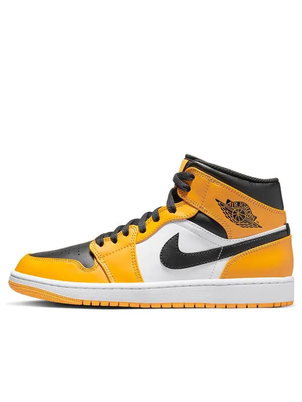 Кроссовки 1 средние Air Jordan — изображение 1 из 4, белый/черный/желтый
