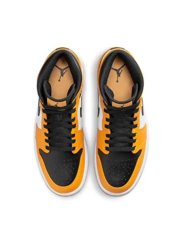 Кроссовки 1 средние Air Jordan — изображение 4 из 4, белый/черный/желтый