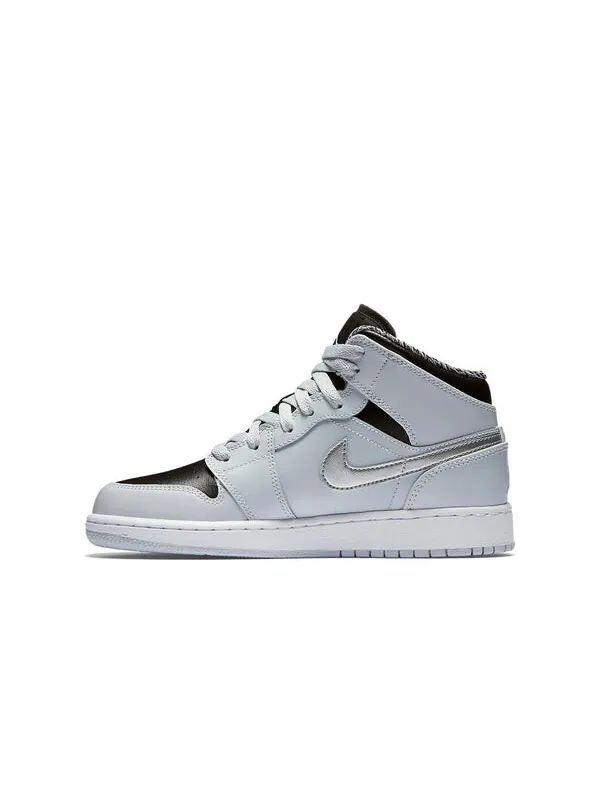 Кроссовки 1 ретро средние Air Jordan — изображение 2 из 4, серый