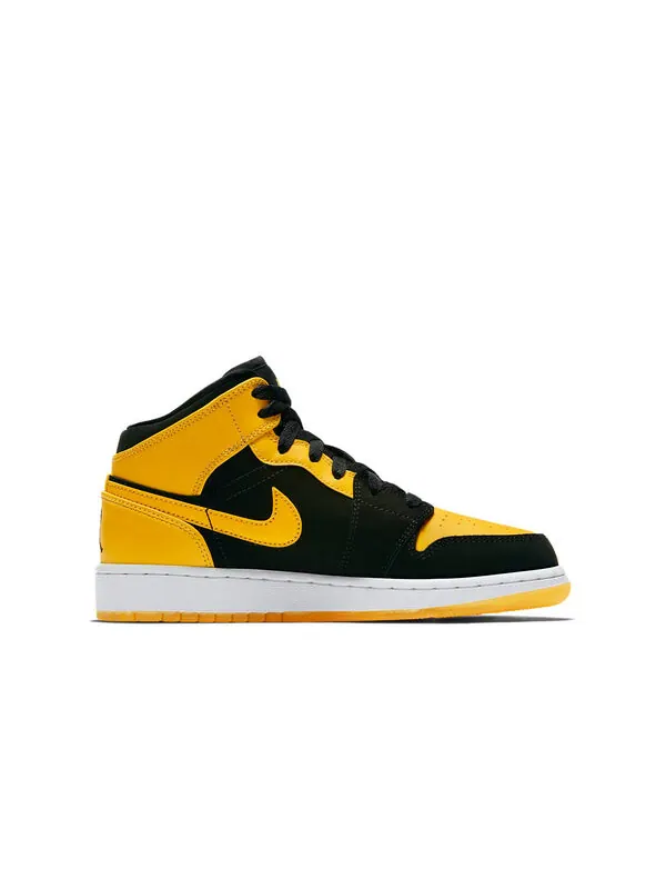 Кроссовки 1 ретро средние Air Jordan — изображение 2 из 4, черный/-белый