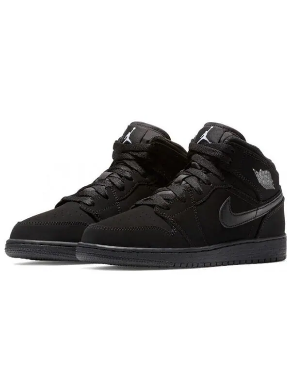 Кроссовки 1 средние Air Jordan — изображение 3 из 4, черный