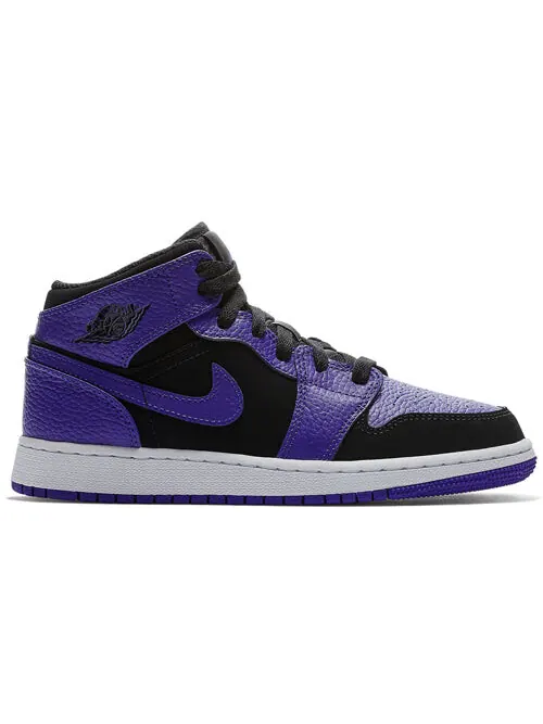 Кроссовки 1 ретро средние Air Jordan — изображение 2 из 4, черный/темный-белый