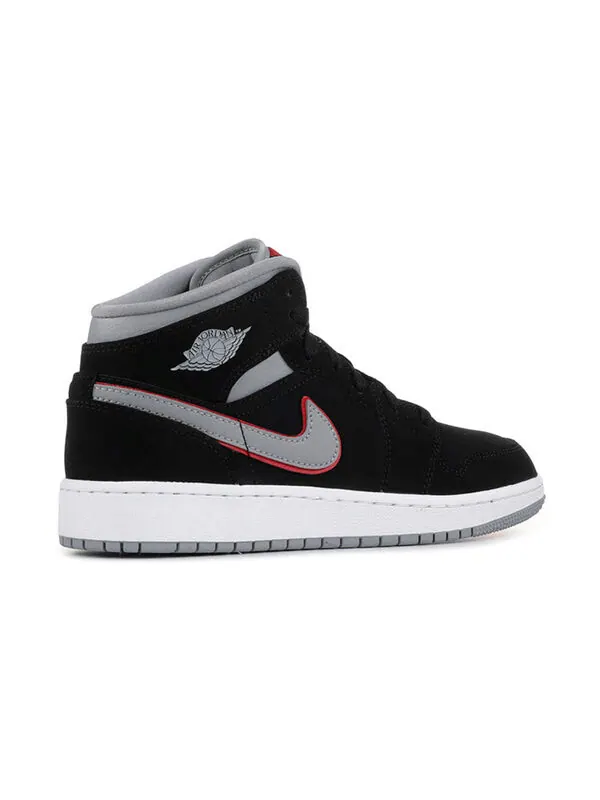 Кроссовки 1 средние Air Jordan — изображение 4 из 4, черный/красный-серый