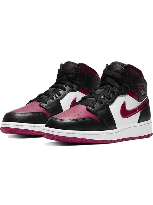 Кроссовки 1 средние Air Jordan — изображение 3 из 4, черный/красный-белый
