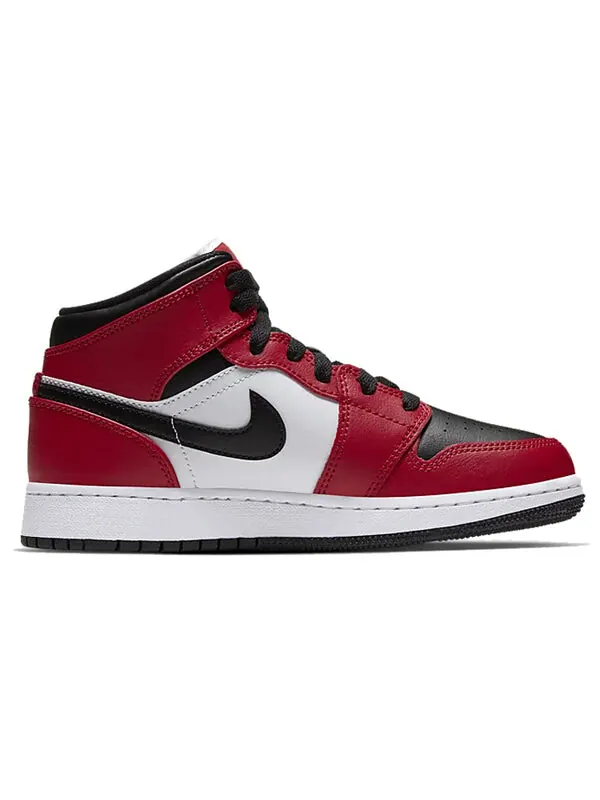 Кроссовки 1 средние Air Jordan — изображение 2 из 4, черный/красный-белый