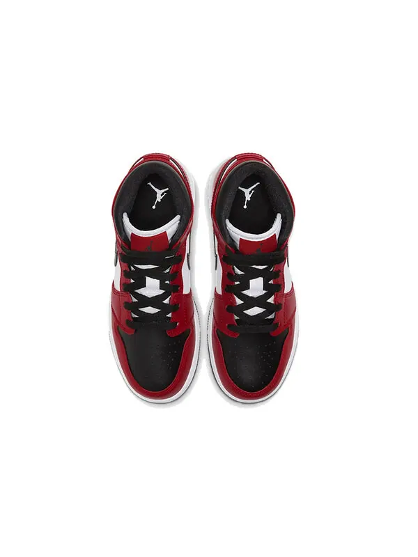 Кроссовки 1 средние Air Jordan — изображение 4 из 4, черный/красный-белый