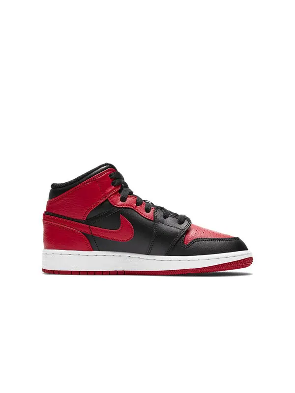 Кроссовки 1 средние Air Jordan — изображение 2 из 4, черный/красный/белый