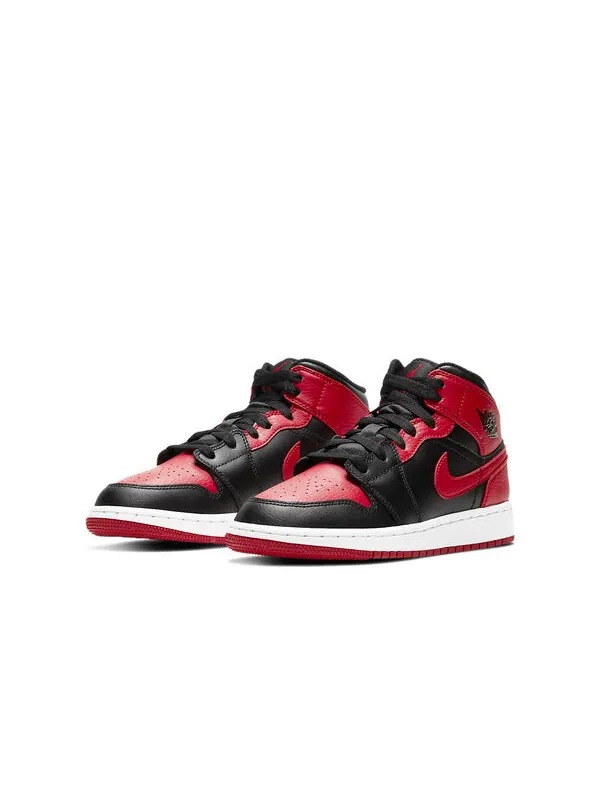 Кроссовки 1 средние Air Jordan — изображение 3 из 4, черный/красный/белый