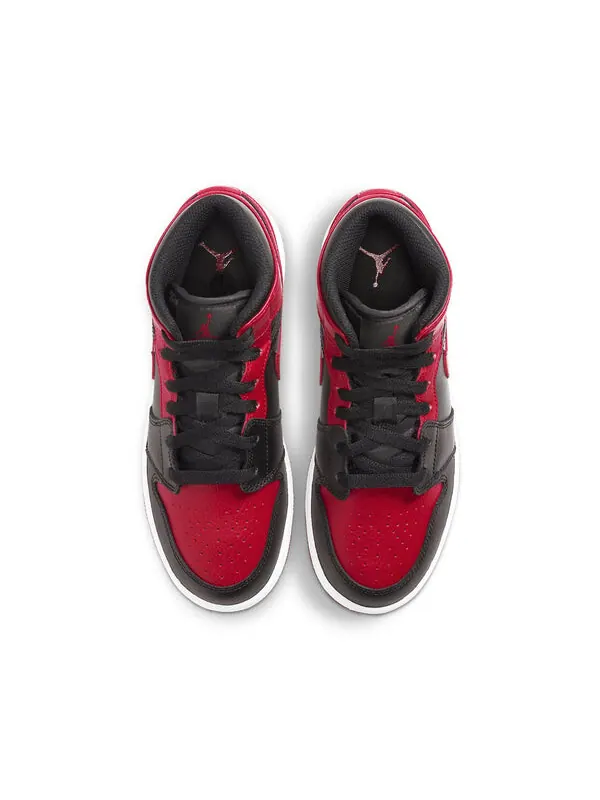 Кроссовки 1 средние Air Jordan — изображение 4 из 4, черный/красный/белый