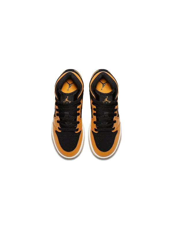 Кроссовки 1 средние Air Jordan — изображение 4 из 4, черный/оранжевый/белый