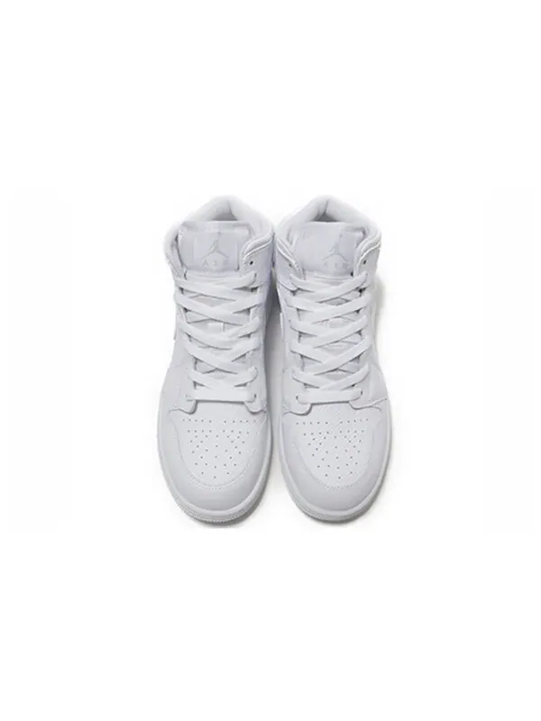 Кроссовки 1 ретро средние Air Jordan — изображение 4 из 4, белый/платиновый