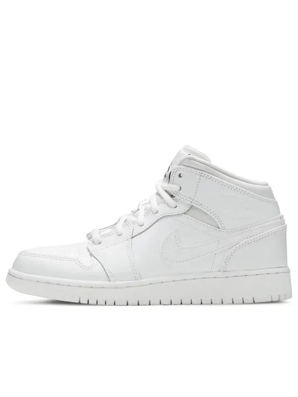 Кроссовки 1 ретро средние Air Jordan — изображение 1 из 4, белый/белый