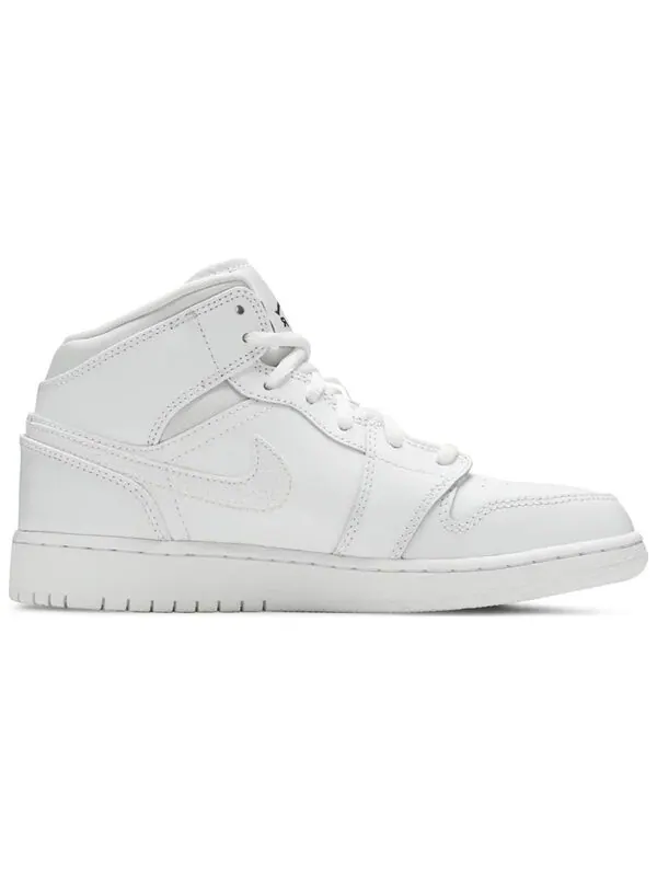 Кроссовки 1 ретро средние Air Jordan — изображение 2 из 4, белый/белый