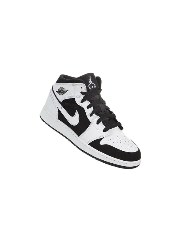 Кроссовки 1 ретро средние Air Jordan — изображение 2 из 4, черный/белый