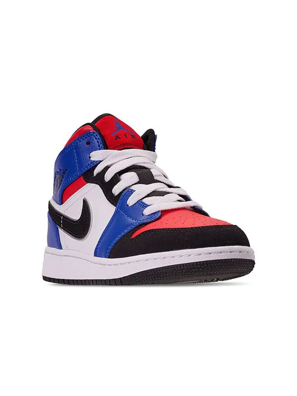 Кроссовки 1 средние Air Jordan — изображение 2 из 4, белый/черный--красный