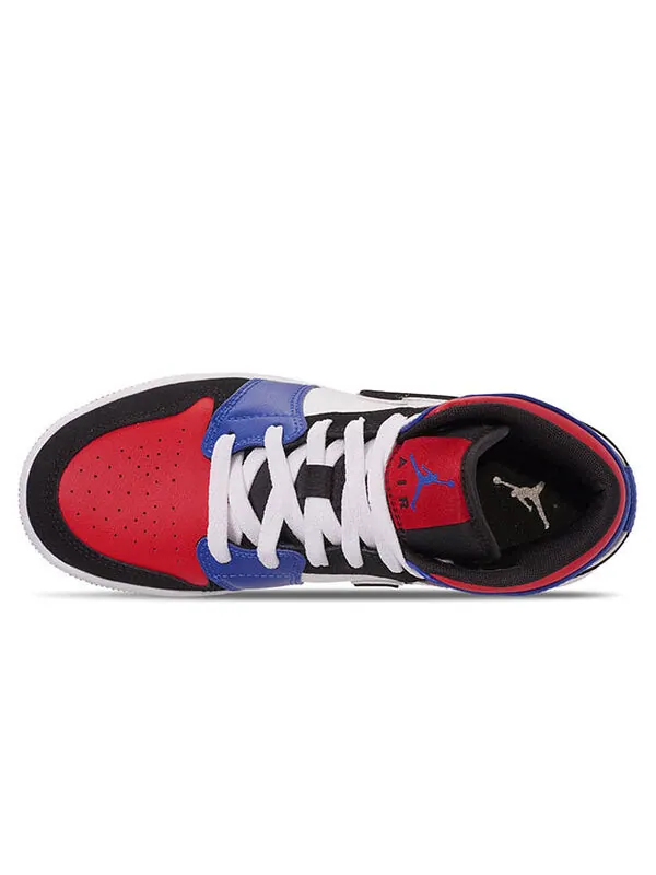 Кроссовки 1 средние Air Jordan — изображение 3 из 4, белый/черный--красный