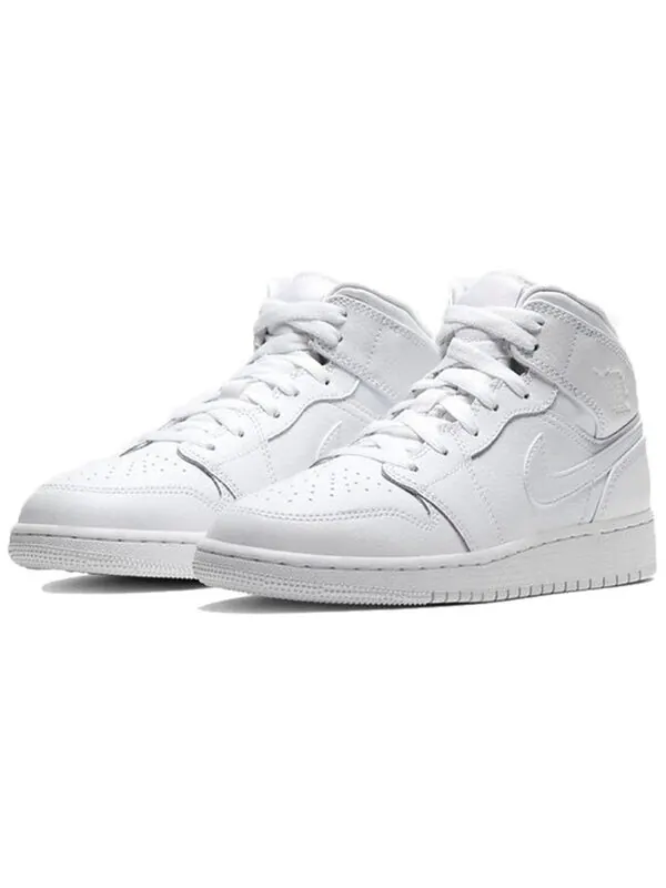 Кроссовки 1 средние Air Jordan — изображение 3 из 4, белый