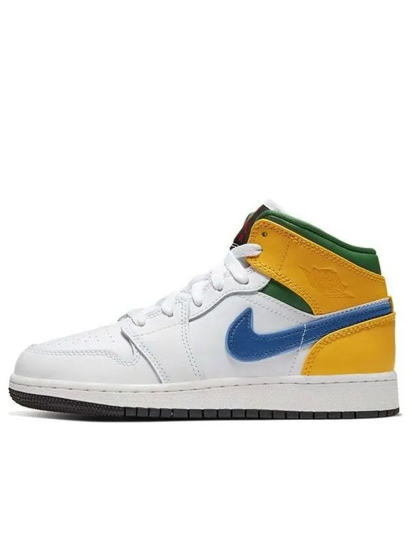 Кроссовки 1 средние Air Jordan — изображение 1 из 4, белый/фиолетовый