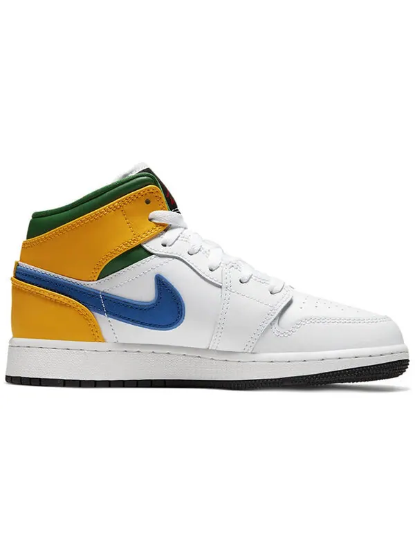 Кроссовки 1 средние Air Jordan — изображение 2 из 4, белый/фиолетовый