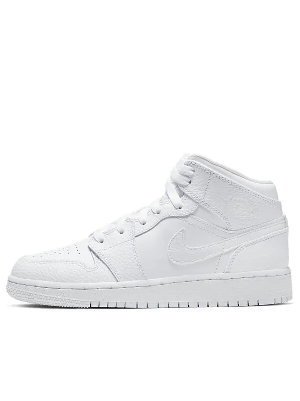 Кроссовки 1 mid 'triple white' Air Jordan — изображение 1 из 4, белый