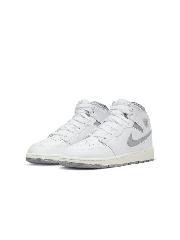 Кроссовки 1 средние Air Jordan — изображение 3 из 4, белый/серый