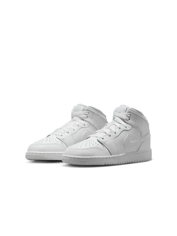 Кроссовки 1 средние Air Jordan — изображение 3 из 4, белый/белый/белый