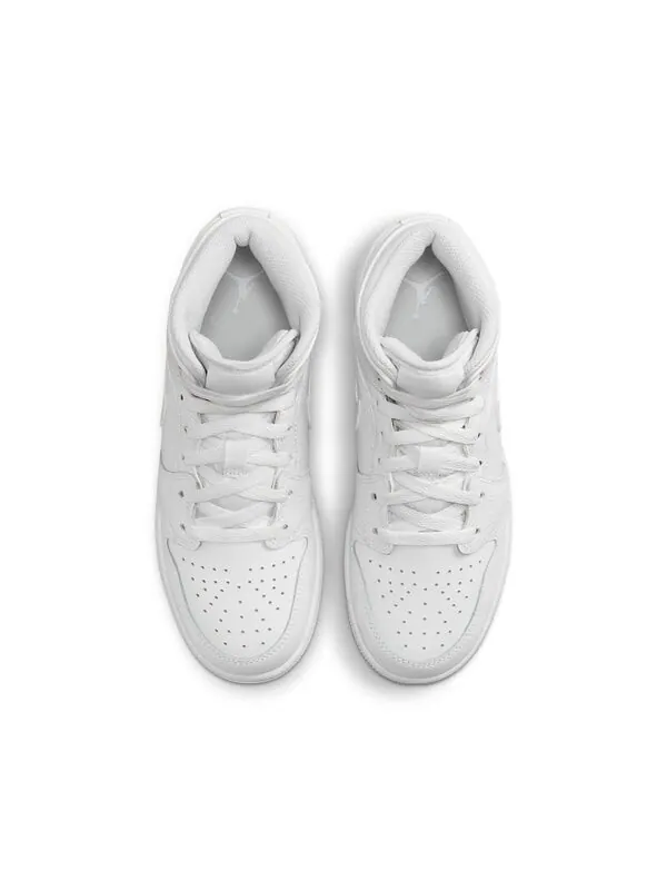Кроссовки 1 средние Air Jordan — изображение 4 из 4, белый/белый/белый